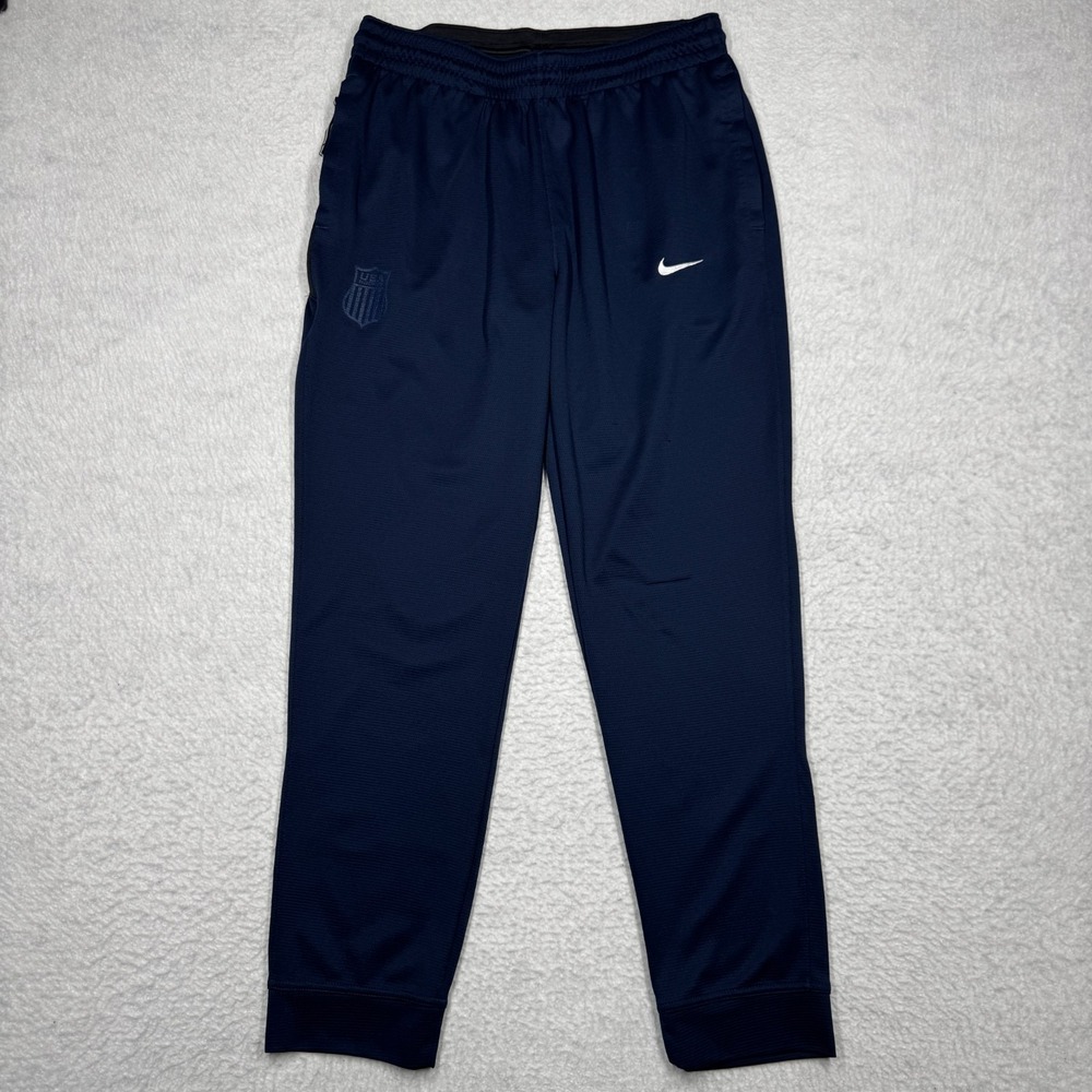 Nike Dri Fit Team USA Hockey Sweatpants Jogger Pants Blue Men's Size Large